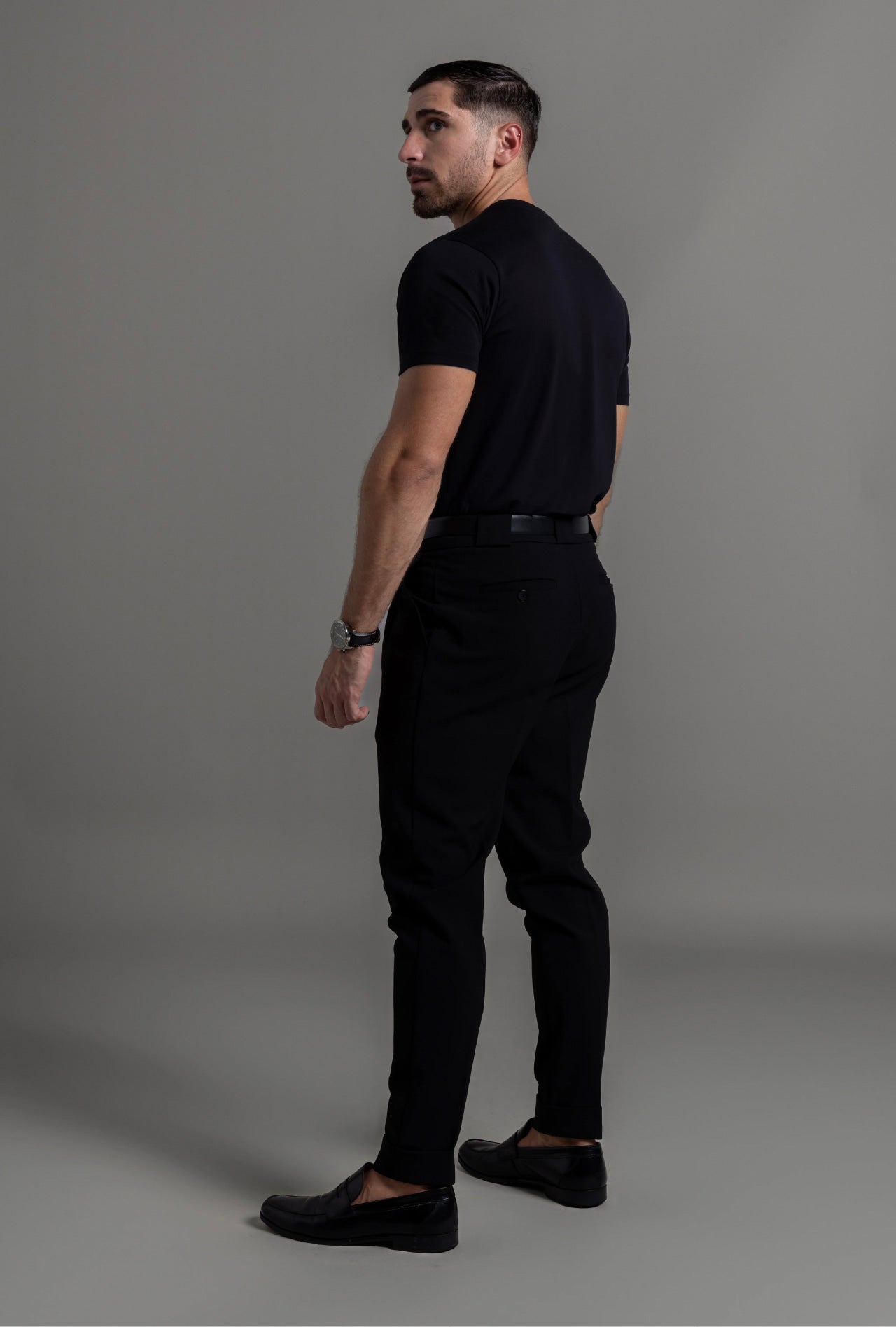 Back view men’s pima cotton t-shirt