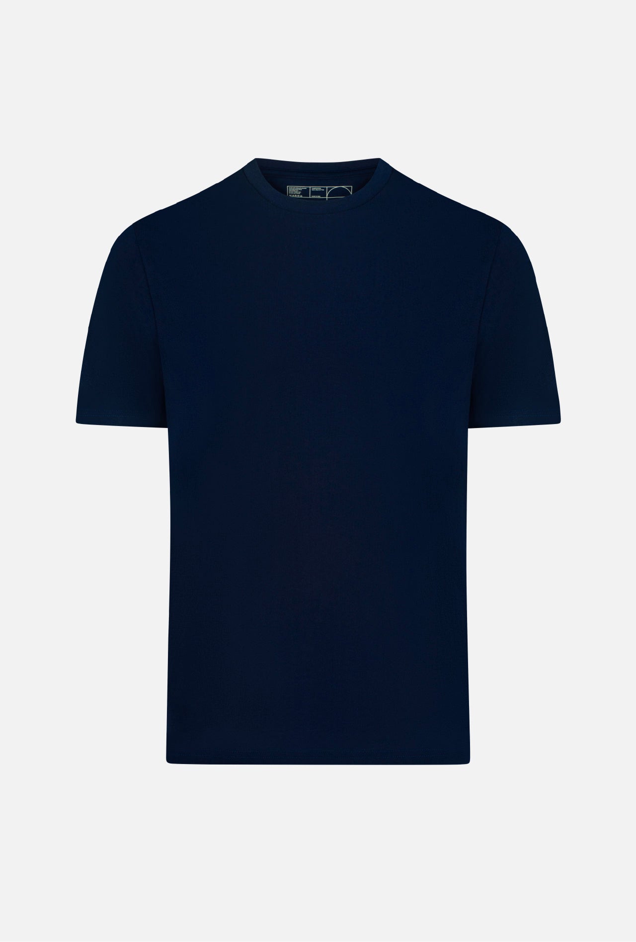 Midnight blue pima cotton t-shirt front view