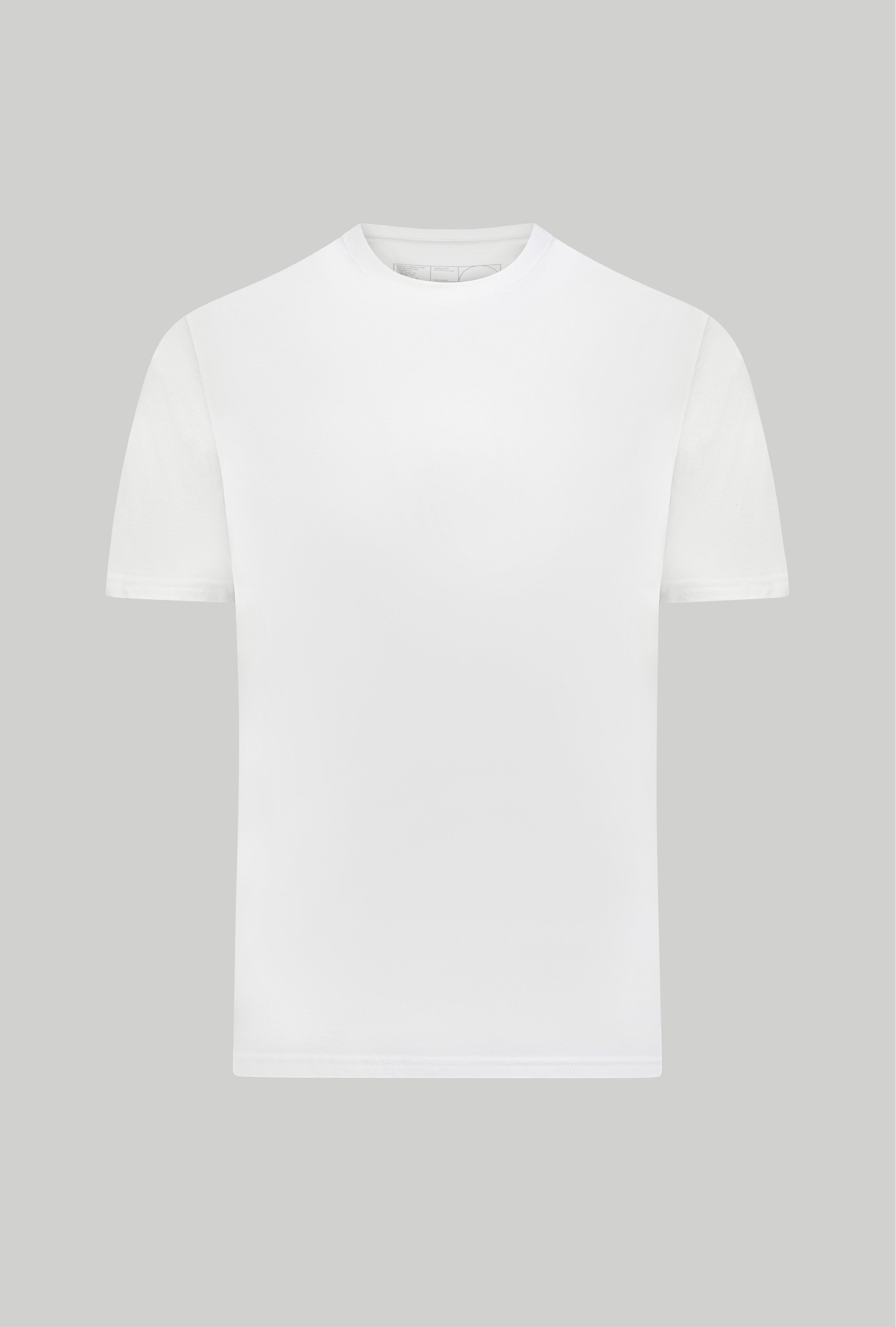 Off white pima cotton t-shirt front view