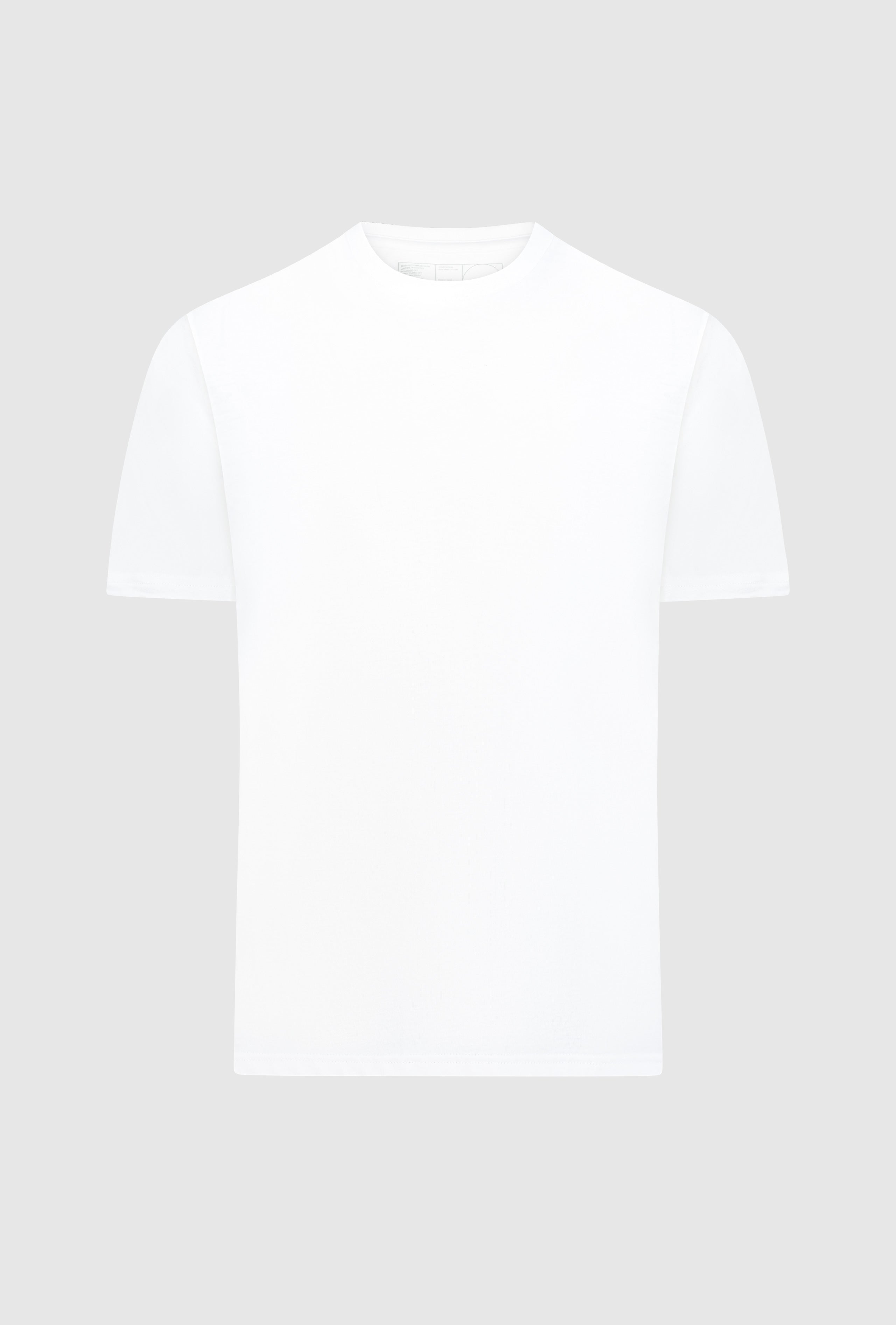 Polar white pima cotton t-shirt front view